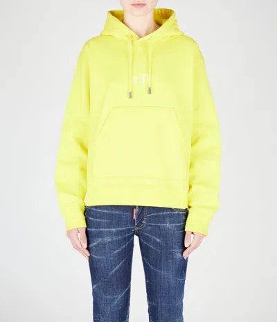 Dsquared2 Sweatshirt In Yellow