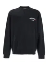 Dsquared2 Black Crewneck Sweatshirt With Logo Lettering On The Front In Cotton Man In Black