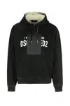 Dsquared2 Graphic Print Sweatshirt With Hood In Black