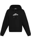 Dsquared2 Relax Fit Hoodie In Black