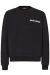 Dsquared2 Men's Printed Scratch Cool Fit Crewneck Sweatshirt Black In Black