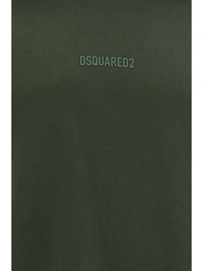 Dsquared2 Sweatshirts In Military Green