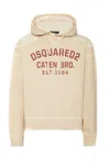 Dsquared2 Cipro Loose Fit Hoodie In Neutral