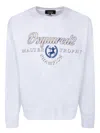 Dsquared2 White Cool Fit Sweatshirt In White