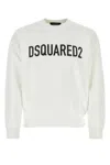 Dsquared2 White Cotton Sweatshirt In White