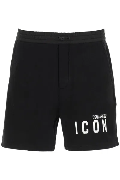 DSQUARED2 SWEATSHORTS WITH LOGO PRINT