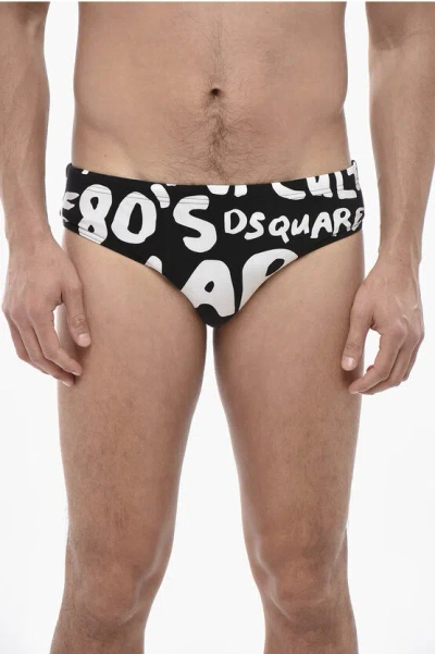 Dsquared2 Swim Brief With Logo In Black