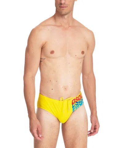 Dsquared2 Swim Briefs In Yellow