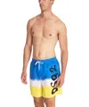 Dsquared2 Spray-paint Print Swim Shorts In Blue