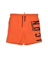 Dsquared2 Logo-print Drawstring Swim Shorts In Multi