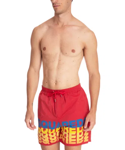 Dsquared2 Swim Shorts In Red