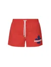 Dsquared2 Drawline Swimming Trunks In Red/blue