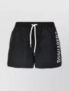 Dsquared2 "midi" Technicolor Nylon Swimsuit In Black