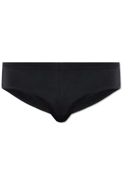 Dsquared2 Swimming Briefs With Logo In Black/white