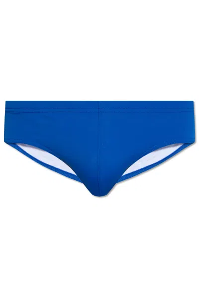 Dsquared2 Swimming Briefs With Logo In Blu