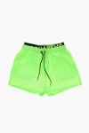 Dsquared2 Swimshorts With Double Elastic Waistband In Green