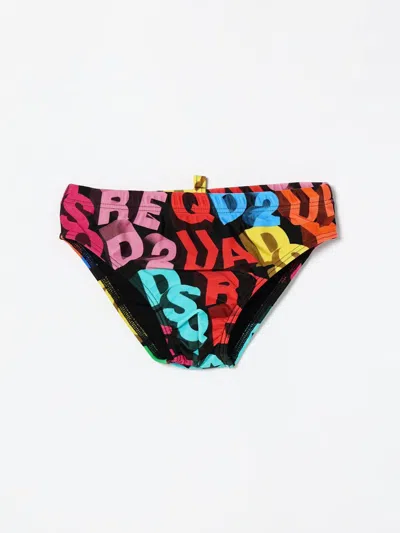 Dsquared2 Swimsuit  Kids Color Multicolor In Black