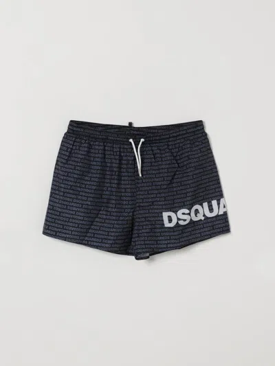 Dsquared2 Swimsuit  Kids Color Black In Blue