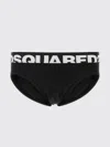 Dsquared2 Dsquared Men Black Stretch Cotton Brief In Black