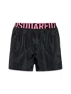 Dsquared2 Dsquared Men Boxer Swimsuit In Black