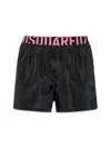 Dsquared2 Dsquared Men Boxer Swimsuit In Black