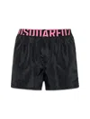 Dsquared2 Dsquared Men Boxer Swimsuit In Black