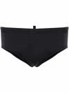 Dsquared2 Dsquared Black Stretch Nylon Swimming Brief In Black