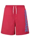 Dsquared2 Red Technicolor Swim Shorts In Red