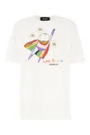 Dsquared2 Woman T-shirt White Size L Cotton In 100