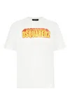 Dsquared2 Crew Neck Cracked Effect Graphic Print
