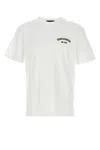 Dsquared2 Men White Crewneck T-shirt With Logo Lettering On The Front In Cotton Man