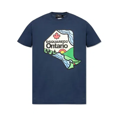 Dsquared2 T-shirt In Blue