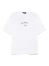 Dsquared2 White T Shirt With Round Neck And Embroidered Logo On The Front In Cotton Woman In White