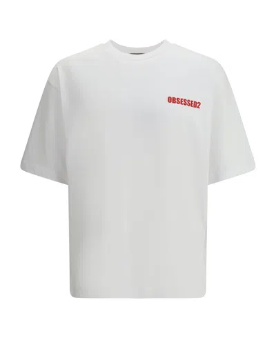 Dsquared2 Loose Fit Tee In White
