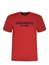 Dsquared2 Logo Printed Crewneck T-shirt In Red