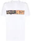 Dsquared2 Solid Color Cigarette Fit Crew-neck T-shirt With Printed Log