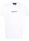 Dsquared2 'cool Fit Tee' White T-shirt With Logo Print On The Front In Cotton Man