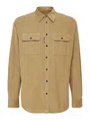 Dsquared2 Men Corduroy Shirt In Beis