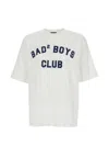 Dsquared2 Men White T-shirt With Logo Print On The Front In Cotton Man In White