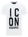 Dsquared2 Dsq2 Icon Logo Cool Fit Ss Tshirt Wht In Bianco