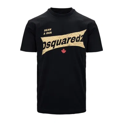 Dsquared2 Black Printed T-shirt