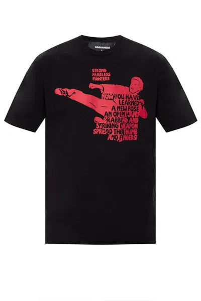 Dsquared2 Cotton T-shirt In Black