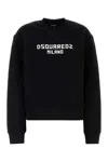 Dsquared2 Black Cotton Sweatshirt In Black