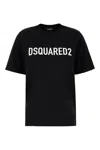 Dsquared2 Woman T-shirt Black Size L Cotton In Black