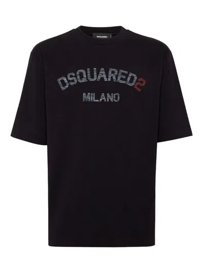 Dsquared2 Dsquared Men Cotton T-shirt In Black