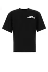 Dsquared2 Graphic Print Cotton Jersey T-shirt In Black
