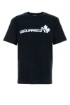 Dsquared2 Cotton Crew Neck T-shirt With Short Sleeves In Black