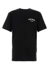 Dsquared2 Men Black Crewneck T-shirt With Logo Lettering On The Front In Cotton Man In Black