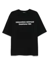 Dsquared2 Oversized Signature T-shirt In Black