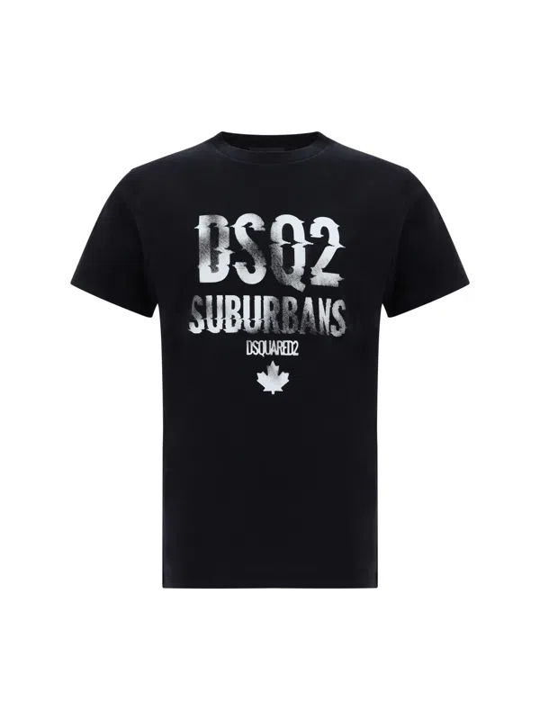T-shirt Dsquared2 Femme En Laine Verte - Manches Courtes, Graphique, Taille XS (US) / 38 (IT) - Neuf Avec étiquettes
